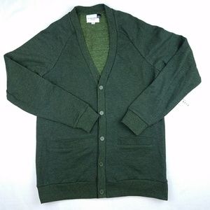 Five Four Hector green sweatshirt cardigan size M